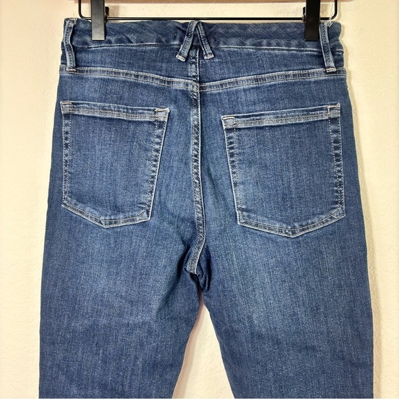 GOOD AMERICAN BLUE260 WOMEN DARK BLUE SKINNY JEANS STYLE: GLC899T SIZE 6/28 - Picture 3 of 5